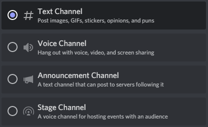 Discord Channels